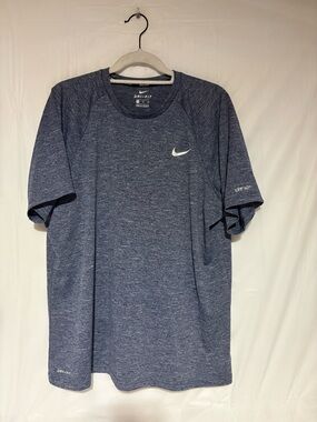 Nike Men's Heathered Navy Performance Dri-FIT Tee